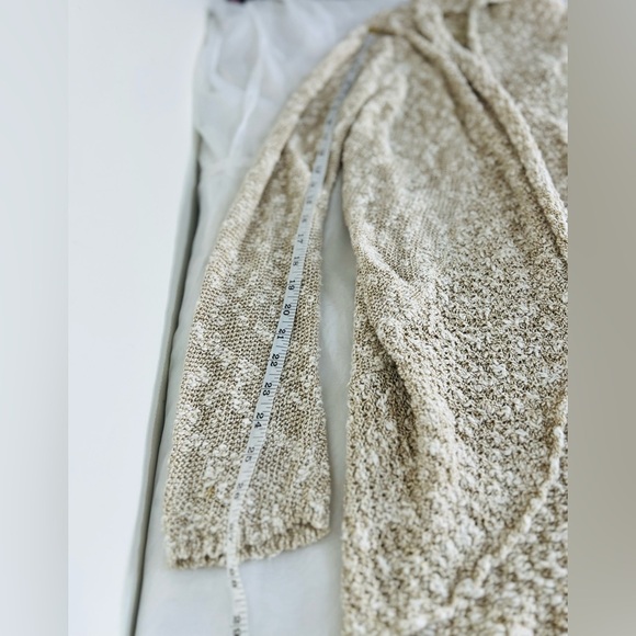 Roxy knitted bohemian beach long popcorn style cardigan sweater size XL - Picture 8 of 10